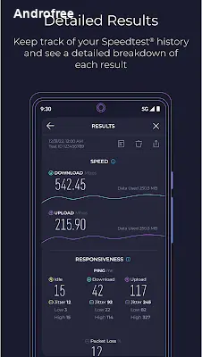 Speed Test screen 3